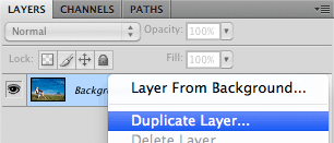 Duplicate layer