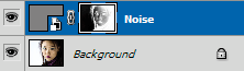 Noise layer with mask
