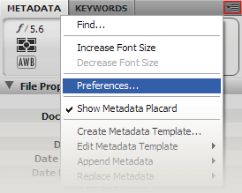 Metadata Preferences