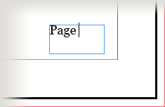Text box for pagination